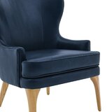 Wayfair Leather Wingback Accent Chairs You Ll Love In 2024   Strayer Leather Wingback Chair 